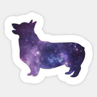 galaxy corgi Sticker